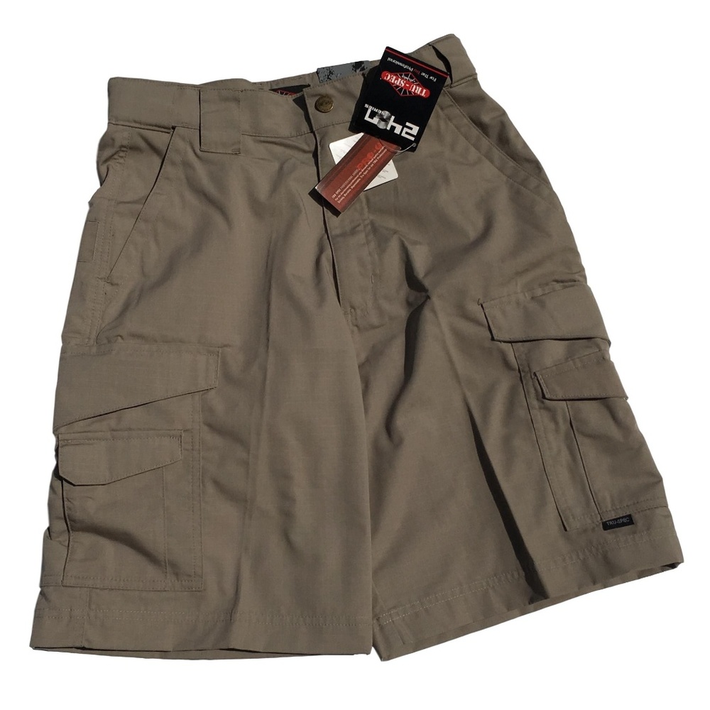 Tru Spec 24-7 series 9" cargo work shorts khaki